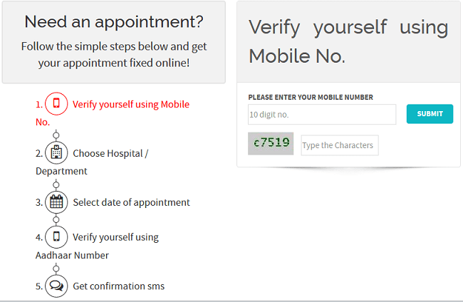 Hospital me online appointment booking
